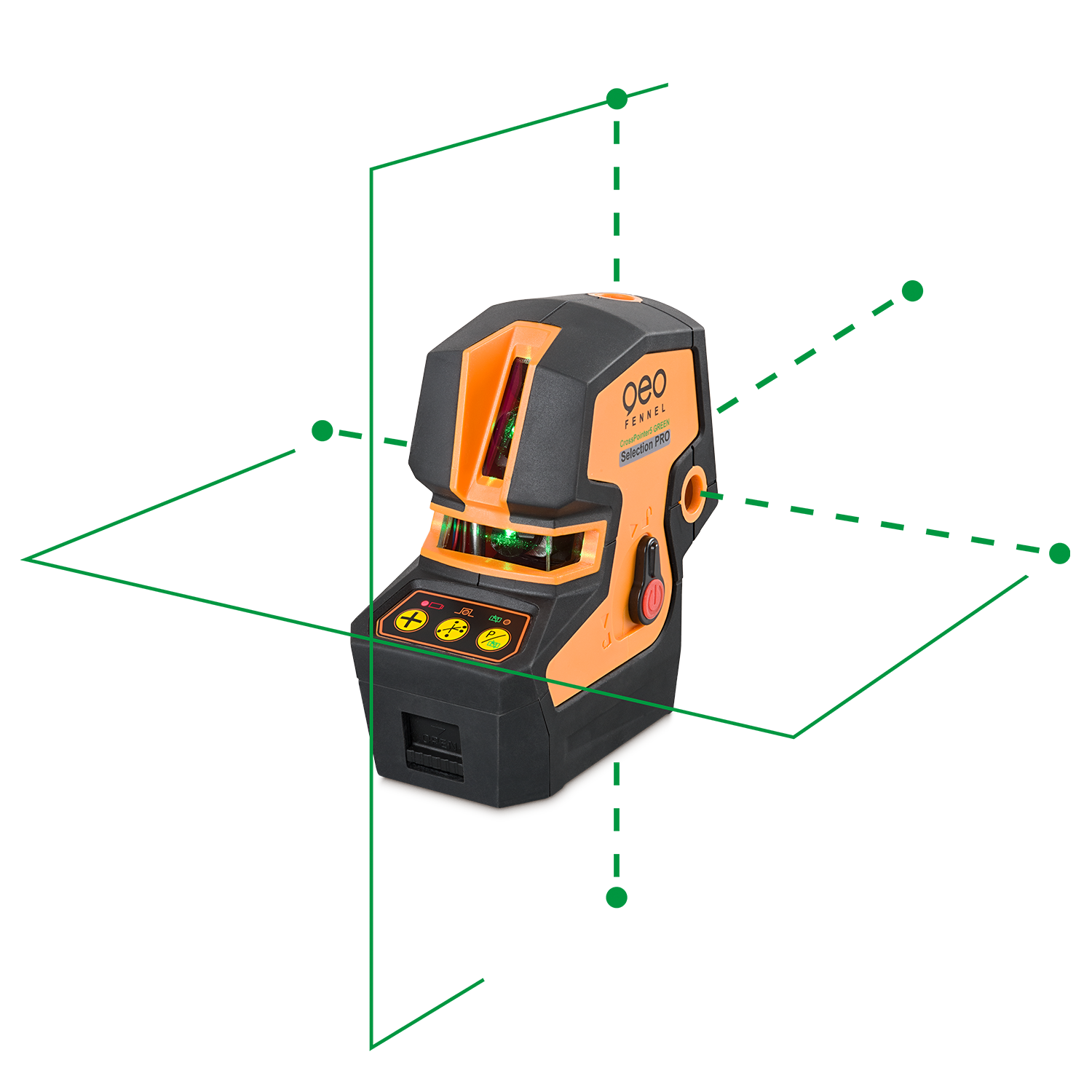 Punktlaser - Kreuzlinienlaser "CrossPointer5 GREEN"