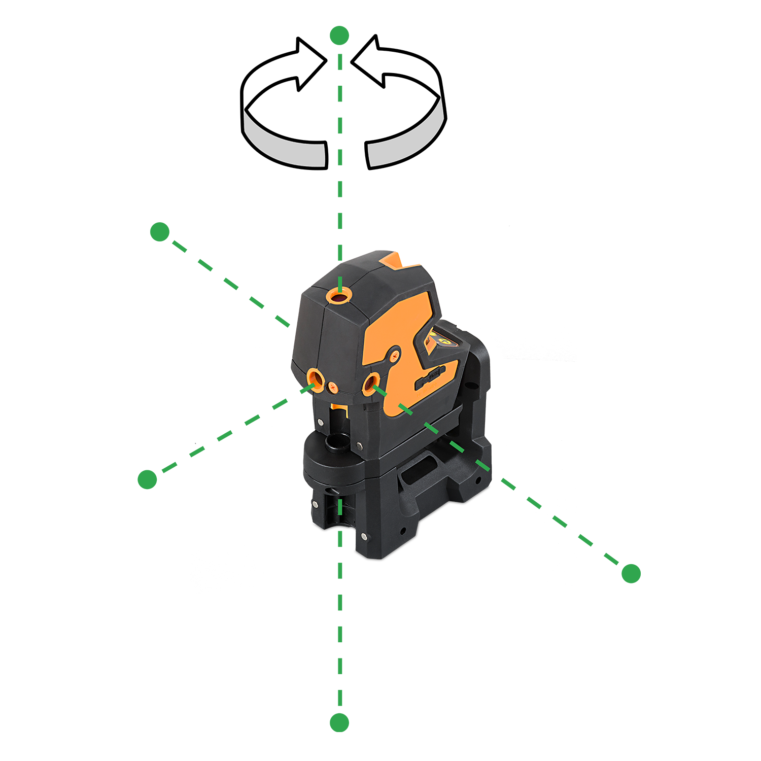 Punktlaser - Kreuzlinienlaser "CrossPointer5 GREEN"