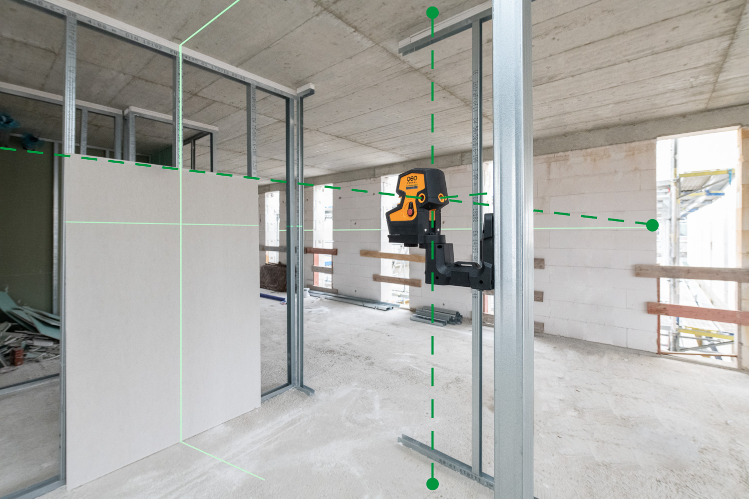 Punktlaser - Kreuzlinienlaser "CrossPointer5 GREEN"