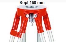 Aluminiumstativ G3ME-168 Kopf Exenterkl.